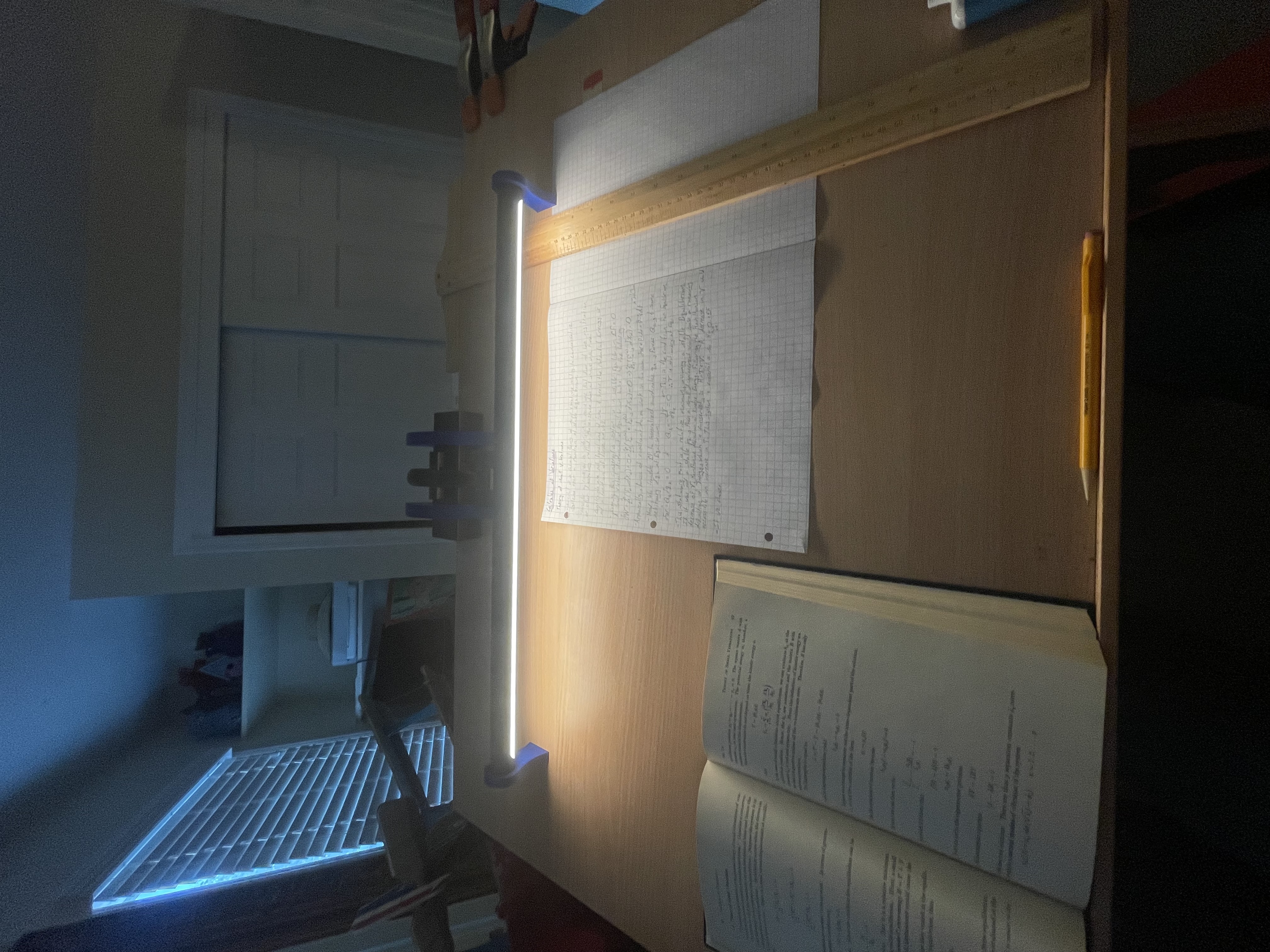 Drafting Table Clips for light and Light Bar Holders
